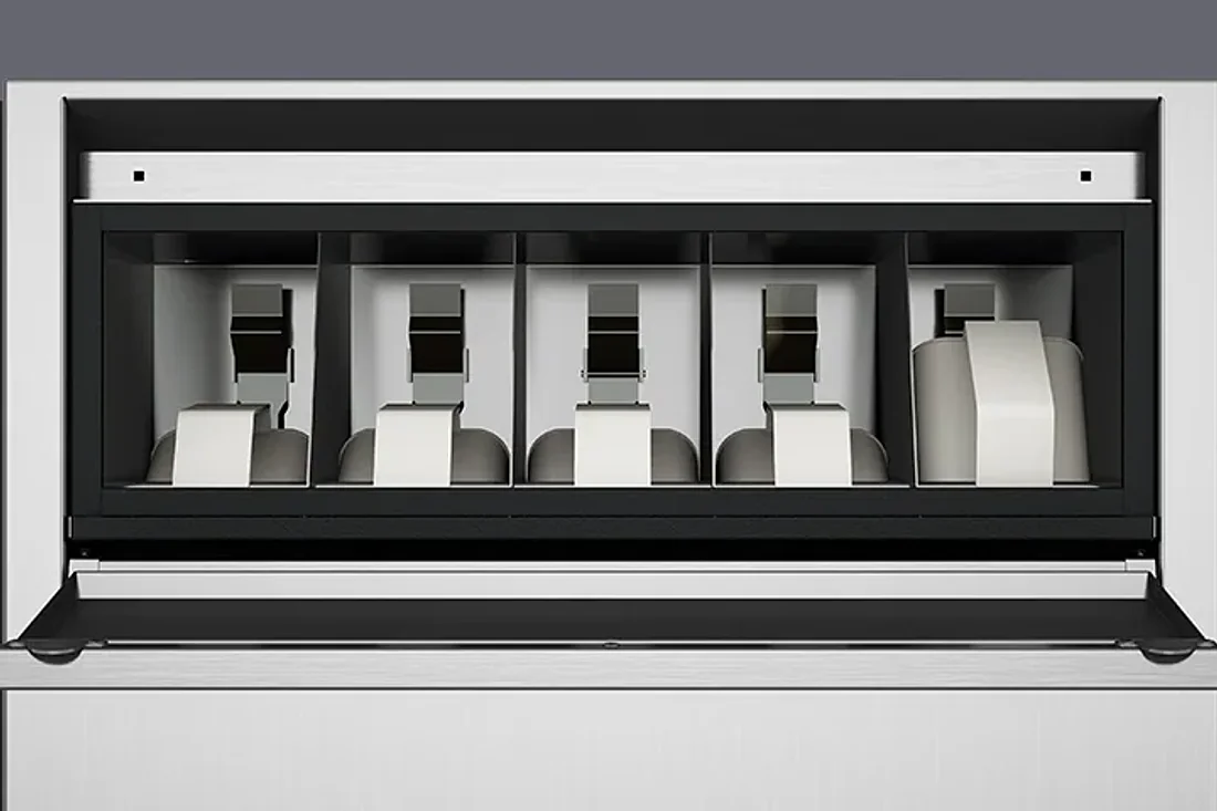 COMPARTIMIENTO DE JABÓN REDISEÑADO Y FÁCIL DE ALCANZAR · Lavadora con barrera sanitaria Primus MXB360