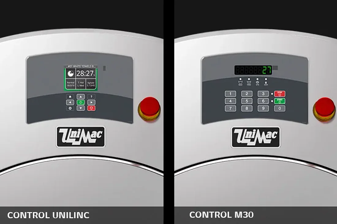 OPCIONES DE SISTEMA DE CONTROL · Lavadora industrial centrifuga rígida UniMac UW130
