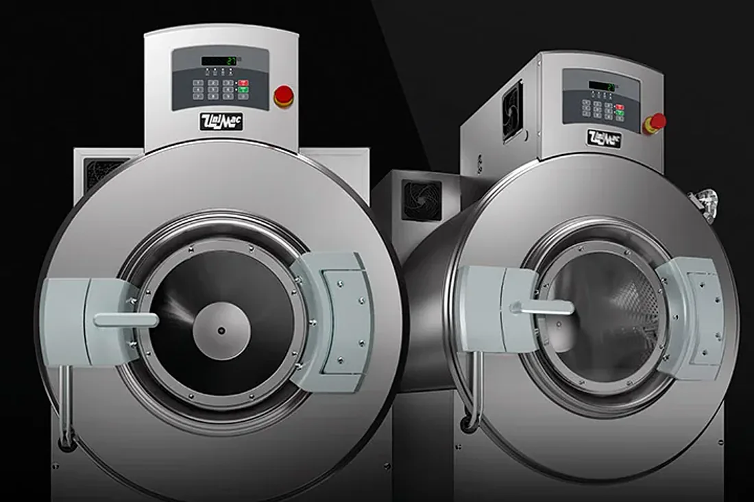 Lavadora industrial centrifuga rígida UniMac UW45 · vista 2