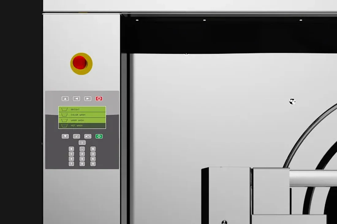 SISTEMA DE CONTROL FACIL DE USAR · Lavadora industrial flotante UniMac UY800