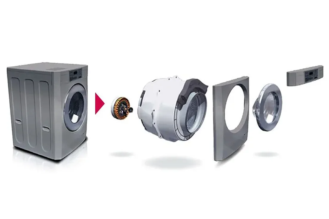 Sistema de Fácil Reparación · Secadora comercial a gas LG Titan-C