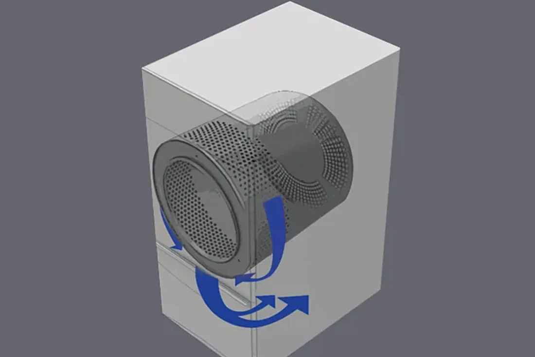 CIRCULACIÓN DE AIRE RADIAL · Secadora industrial Primus DX55